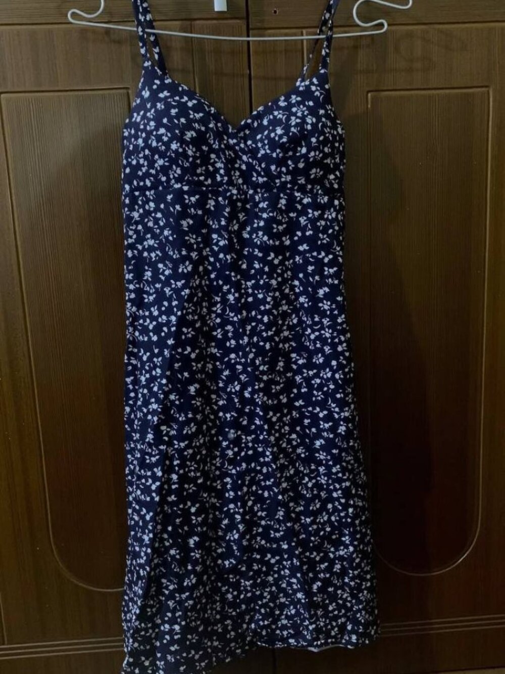 Navy Floral Mini Dress